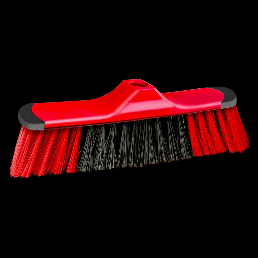 Red and black Clean Up Max broom head