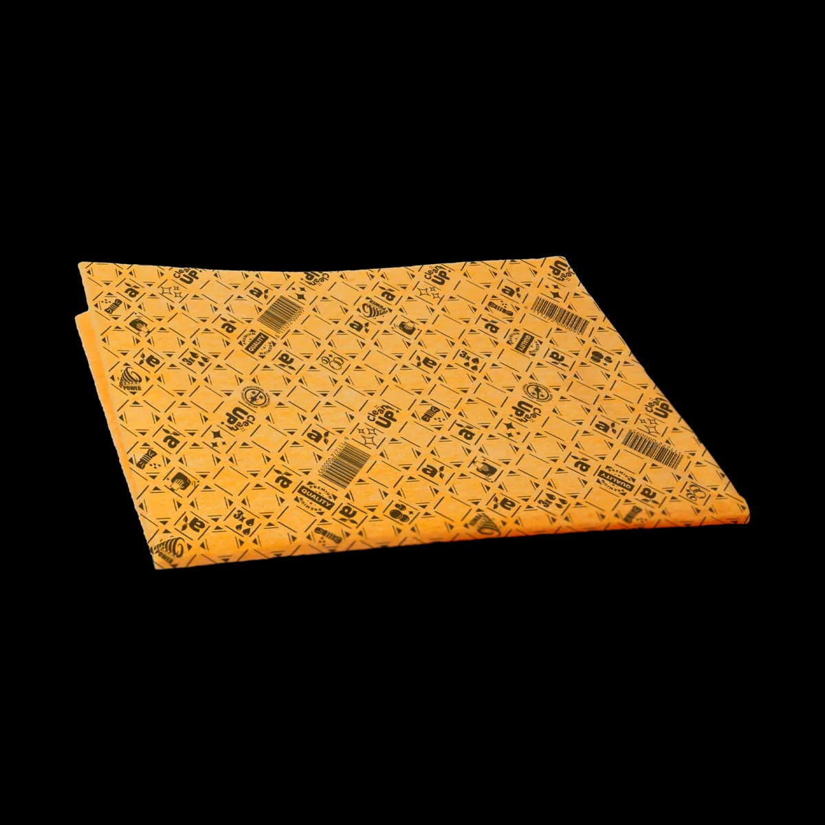 Clean Up Floor Cloth — orange colourway, photograph 2